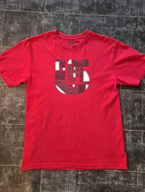 Burton Snowboards Logo Red T-Shirt Mens Small Y2K Grunge Skate Snow